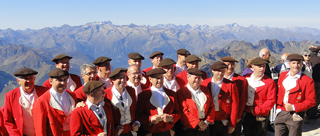 Les chanteurs au Pic du midi de Bigorre